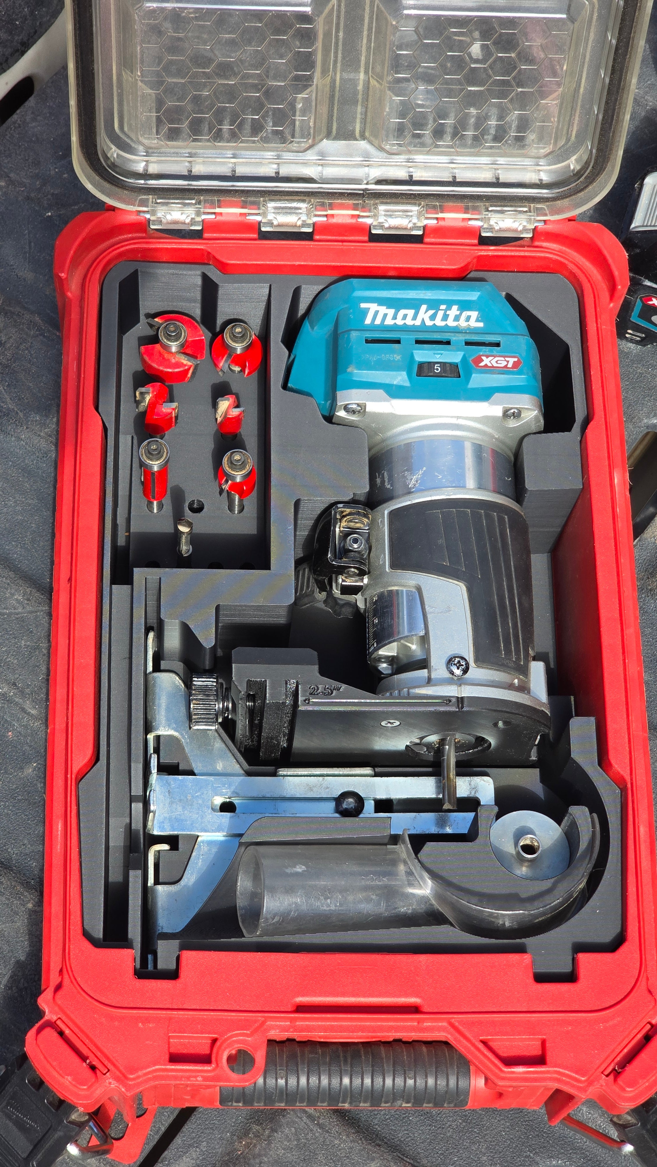 Milwaukee packout router insert (for makita 40v and 18v router)