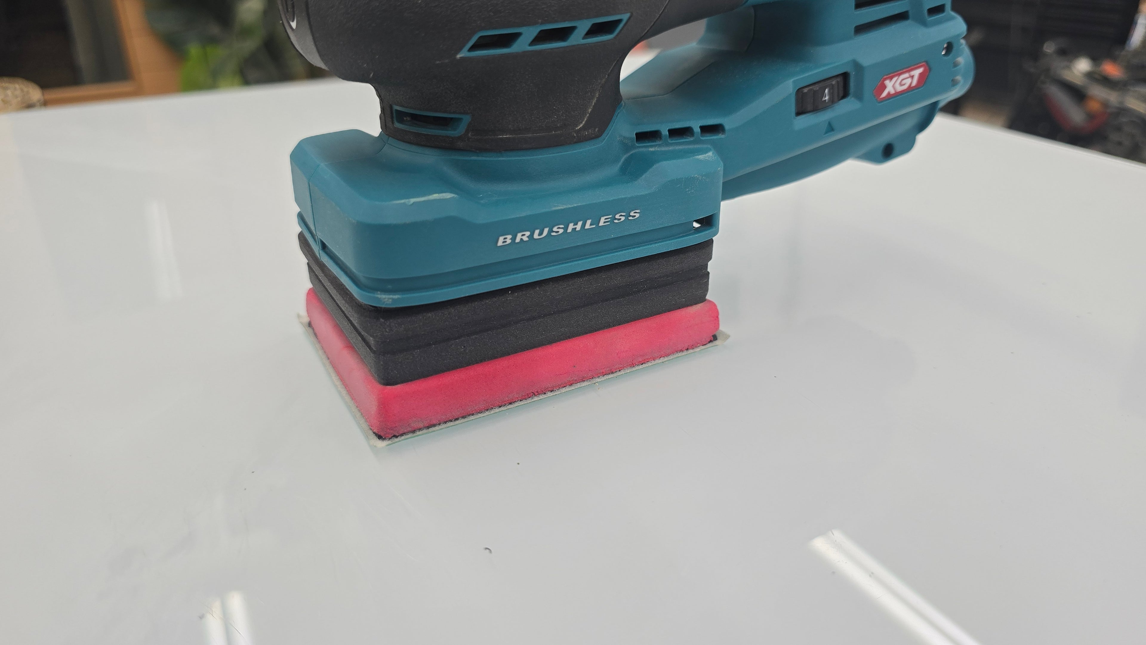 Sander adapter for Makita XGT 80mm x 130mm square sander